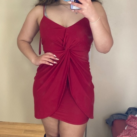 21 Saints Small Red knotted Dress - Picture 7 of 8